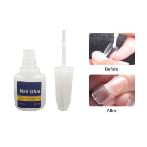 Custom Private Label Strong Brush On Polish Glue Nail Foil Adhesive Art Glue Gel