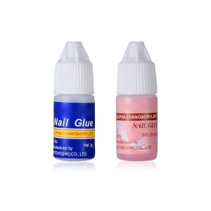 Custom Private Label Strong Brush On Polish Glue Nail Foil Adhesive Art Glue Gel
