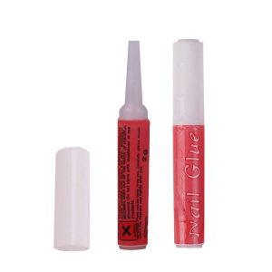 Custom Private Label Strong Brush On Polish Glue Nail Foil Adhesive Art Glue Gel