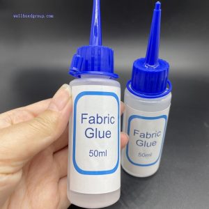 WBG Clear Washable Fabric Glue for All Fabrics, Cotton, Flannel, Denim, Leather, Polyester, Doll Repair, Rhinestones, Patches