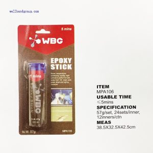 WBG Epoxy Putty Clay Seal Glue Adhesive Stainless Steel Plastic Glass Metal Wood Repair Epoxy Putty