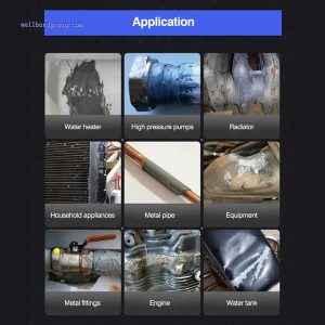 WBG Aluminum Iron Multi Metal Epoxy soldering cold welding Repair Adhesive Auto parts Steel Reinforced Glue