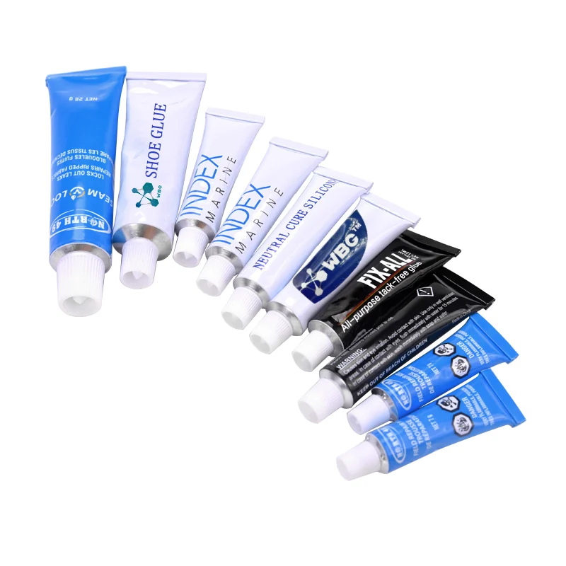 Adhesive/Glue aluminum metal tube package options