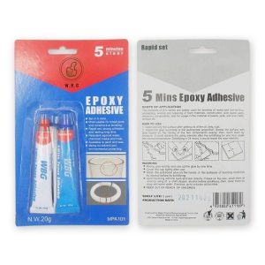 5 Mins Quick Clear 25ml Double Components Epoxy Adhesives Liquid AB Glue
